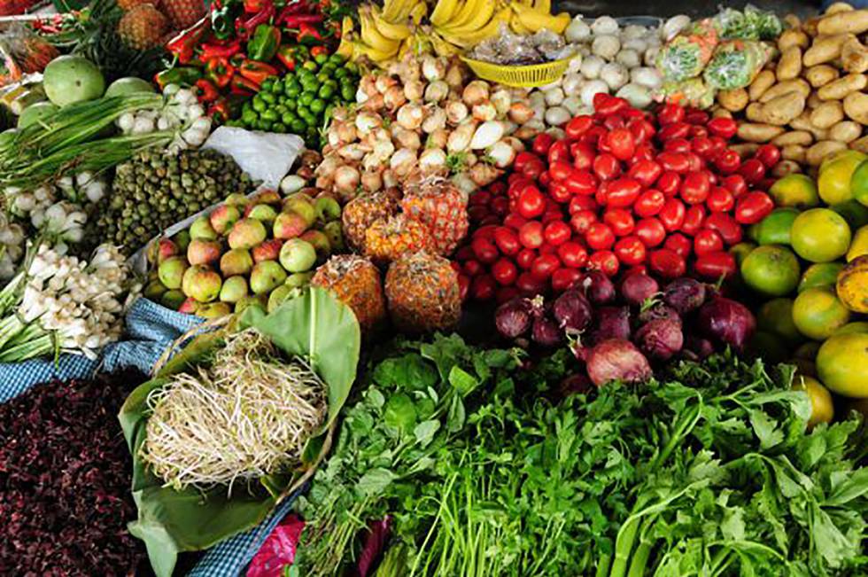 Verdura de todo tipo en el mercado de guatemala