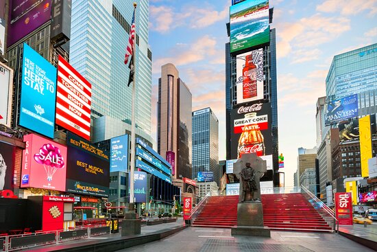 Vista panoramica de times square