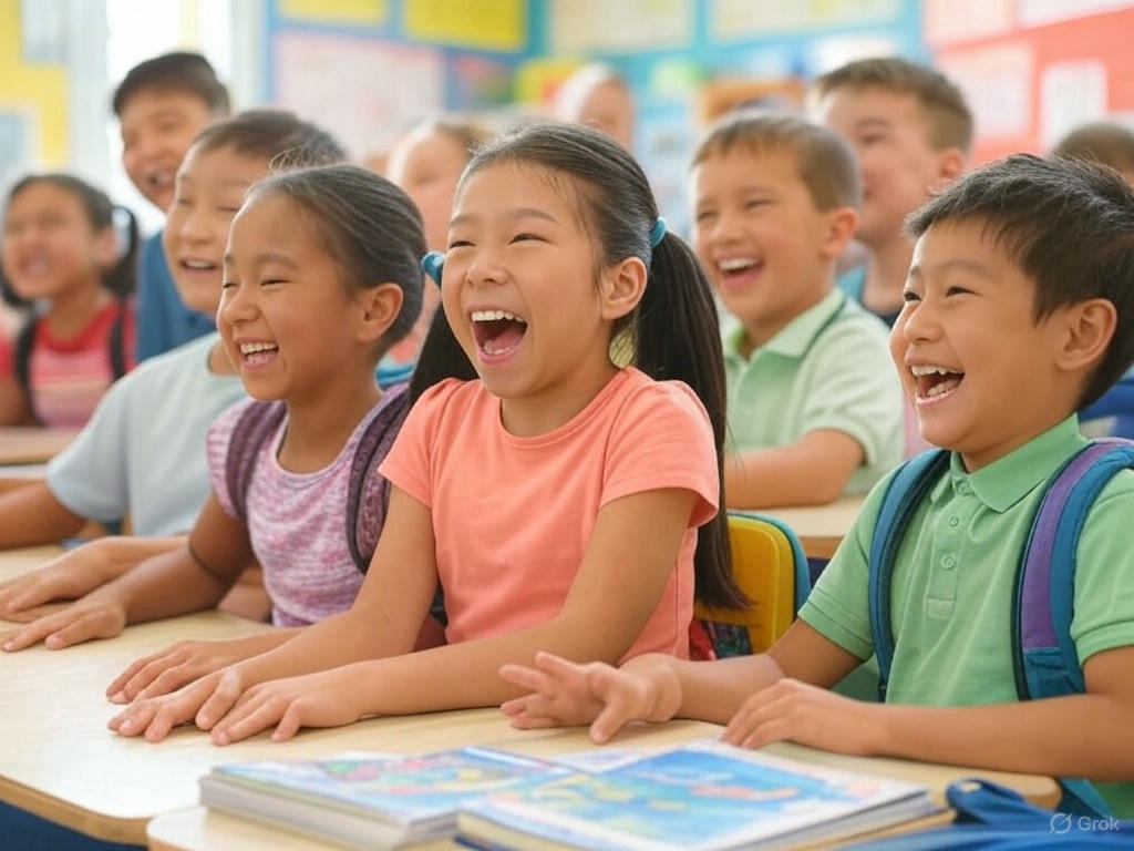 Niños en escuela