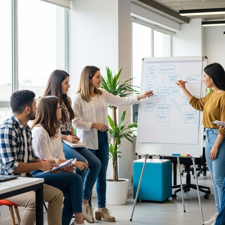 Un equipo de jóvenes emprendedores