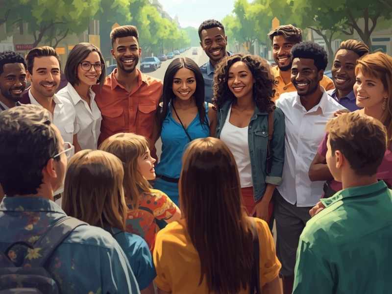 Representantes comunitarios y organización social trabajando en alianzas para atender problemas locales.